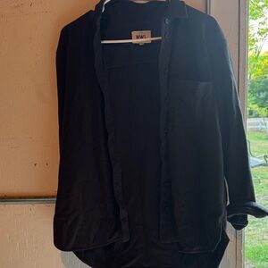 Madewell Women’s navy blue Casual Button Down Shirt